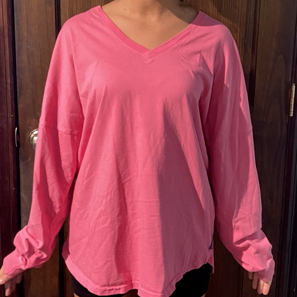 Pink long sleeve shirt